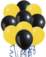 Metallic Balloons Thick Black And Golden Latex Balloon For Birthday, Anniversary Parties