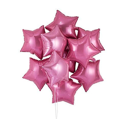 Pink Star Shape Foil Mylar Helium Balloon Birthday Party Decoration ,Foil Balloons