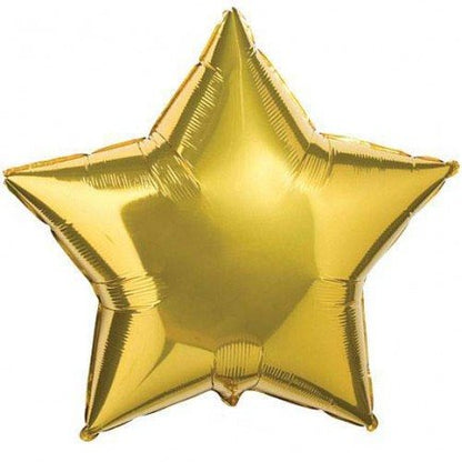 Gold And Black Birthday Decoration Combo Kit"-Banner, Fringe Curtain Golden ,Star Foil & Latex Balloons
