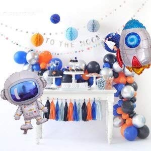 Space Party Foil Balloons Rocket Shaped