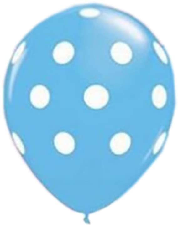 Blue And Pink Polka Dot Party Balloons-Birthday Parties,Baby Shower