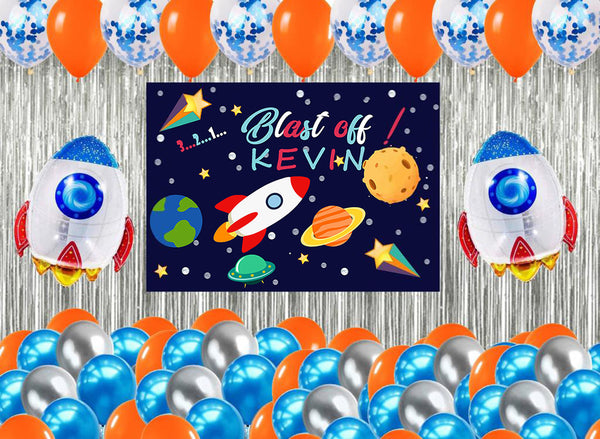 Space Theme Birthday Party Complete Party Set for Boys