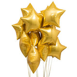 Decoration Set Gold -Happy Birthday Balloons Decorations Set Letter Balloons,Confetti Balloons And Giant Star Balloons