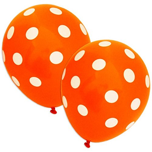 Orange Color Polka Dot Party Balloons