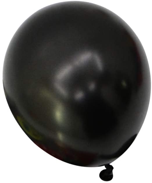 Metallic Blue And Black Latex Balloon For Birthday Parties
