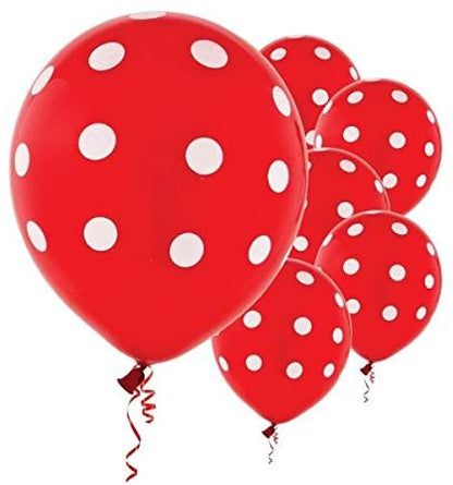 Red Polka Dot Party Balloons