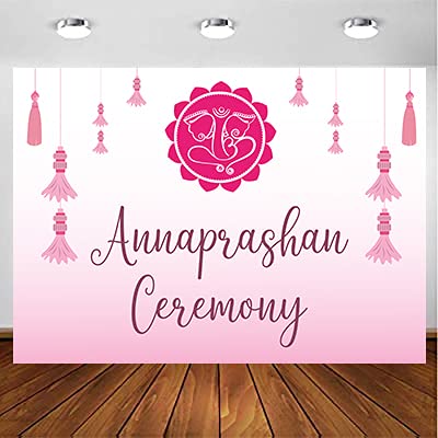 Annaprashan Ceremony Girls Backdrop Banner Decoration