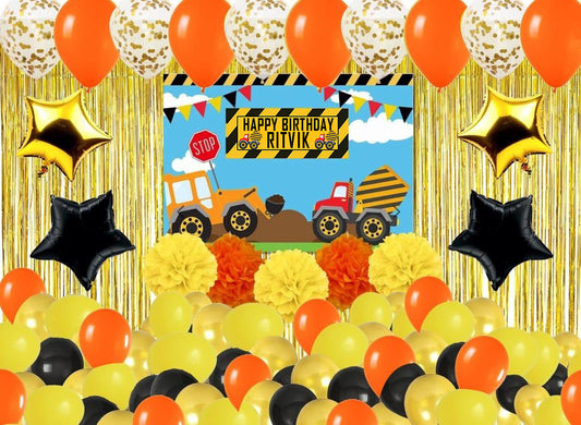 Construction Birthday Complete Party Set