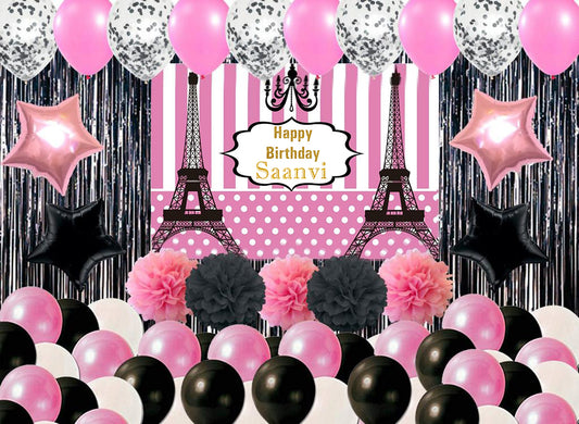 Oh La La Paris Theme Birthday Party Complete Decoration Kit 