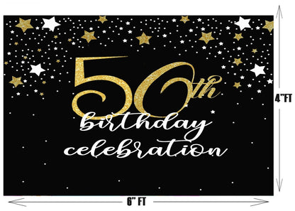 50th Birthday Party Backdrop 