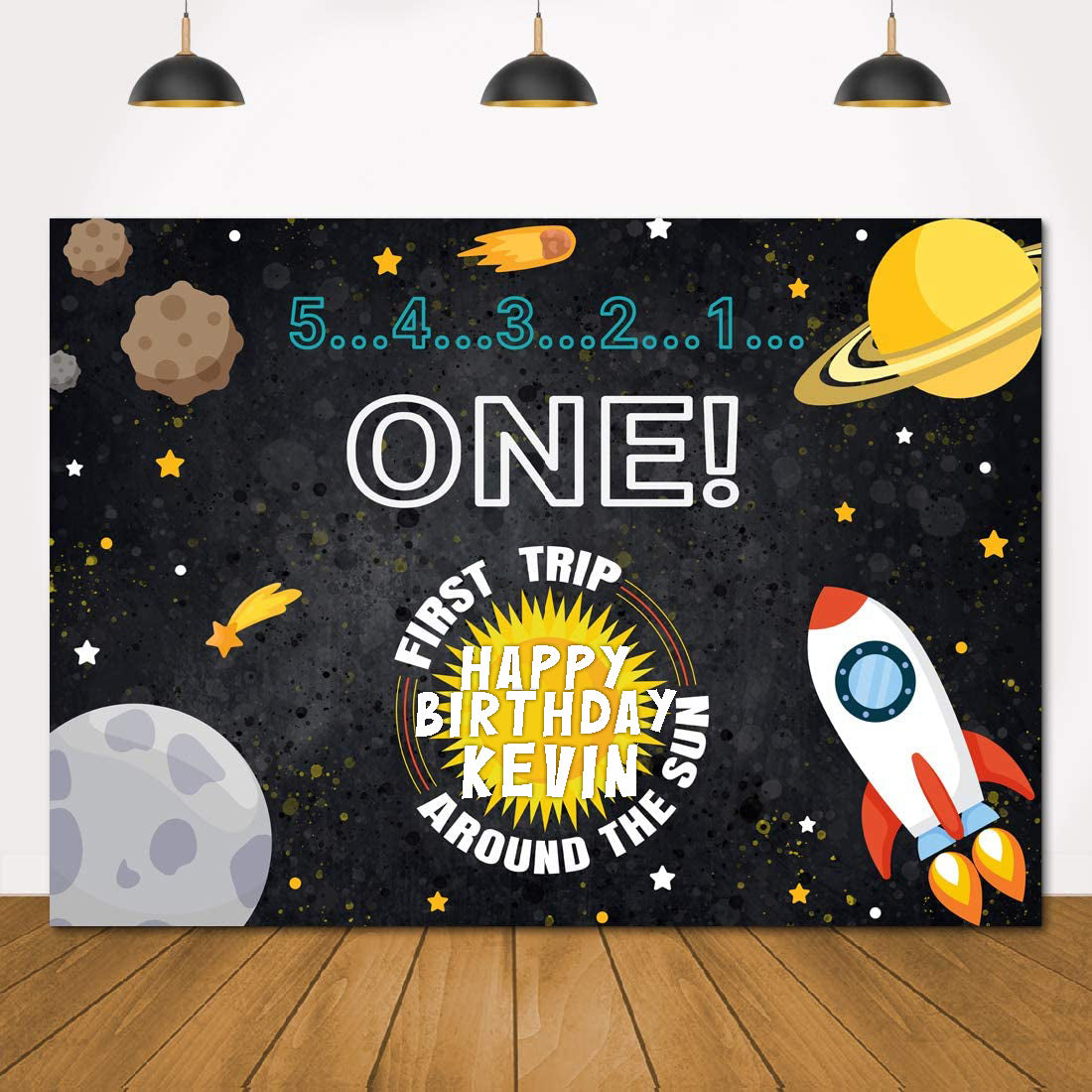 Buy Space Party Decoration Backdrop | Party Supplies | Thememyparty ...