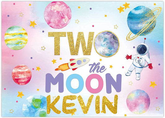 Space Theme Birthday Party Backdrop