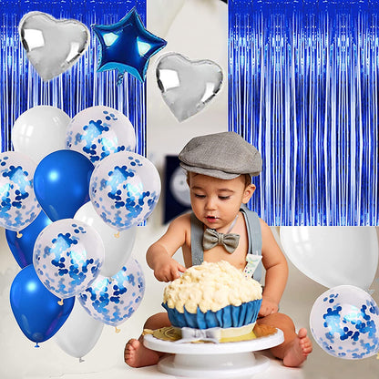 Blue Birthday Decorations for Boys and Men