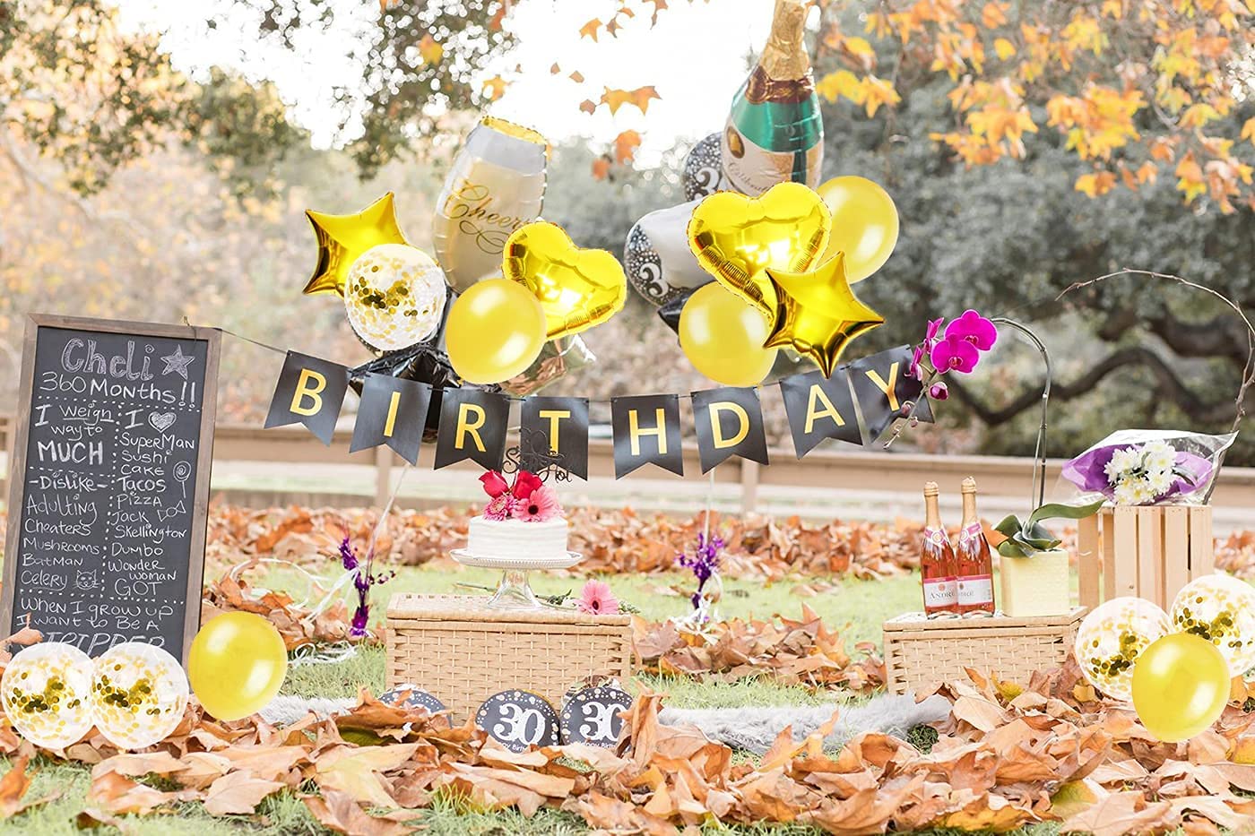 Champagne Bottle Goblet Party Balloons 16Pcs Aluminum Film Foil Balloon Kits for Anniversary Birthday Celebration Wedding Bachelor Party Decorations (Balloons)