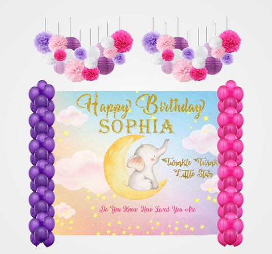 Twinkle Twinkle Little Star Birthday Party Complete Decoration Kit