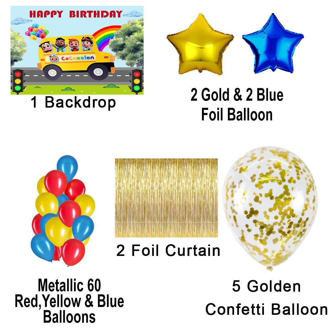 Cocomelon Theme Birthday Party Complete Party Set