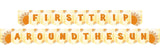 First Trip Around the Sun Theme Birthday Party Banner for Decoration