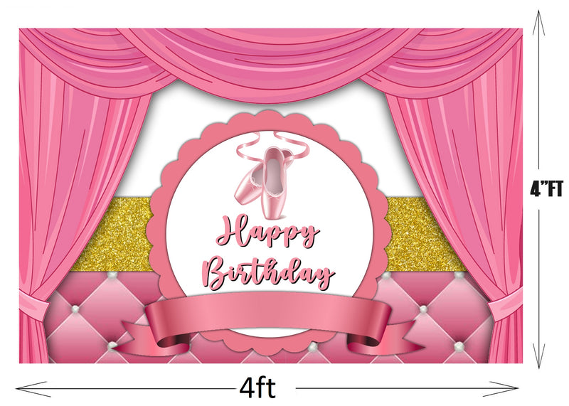 Ballerina Theme Party Backdrop