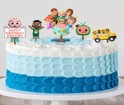 Cocomelon Theme Birthday Party Cake Topper