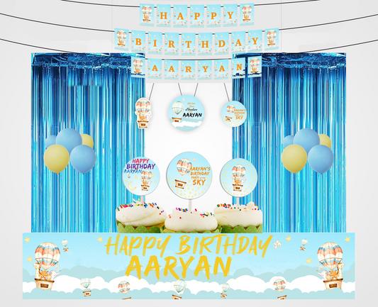 Hot Air Birthday Party Decoration Kit