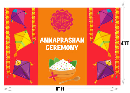 Annaprashan Ceremony Backdrop Banner Decoration