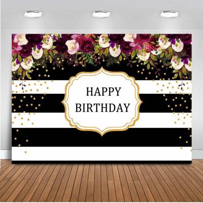 Personalize Birthday Party Backdrop Banner