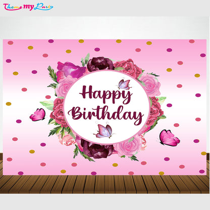Butterfly & Fairies Theme Party Backdrop