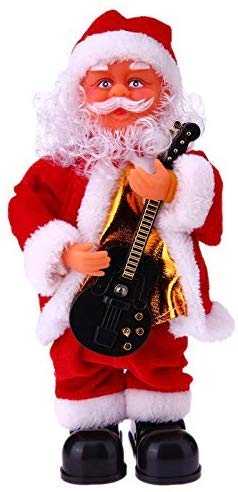 Musical Santa Claus with Guitar for Christmas Decoration