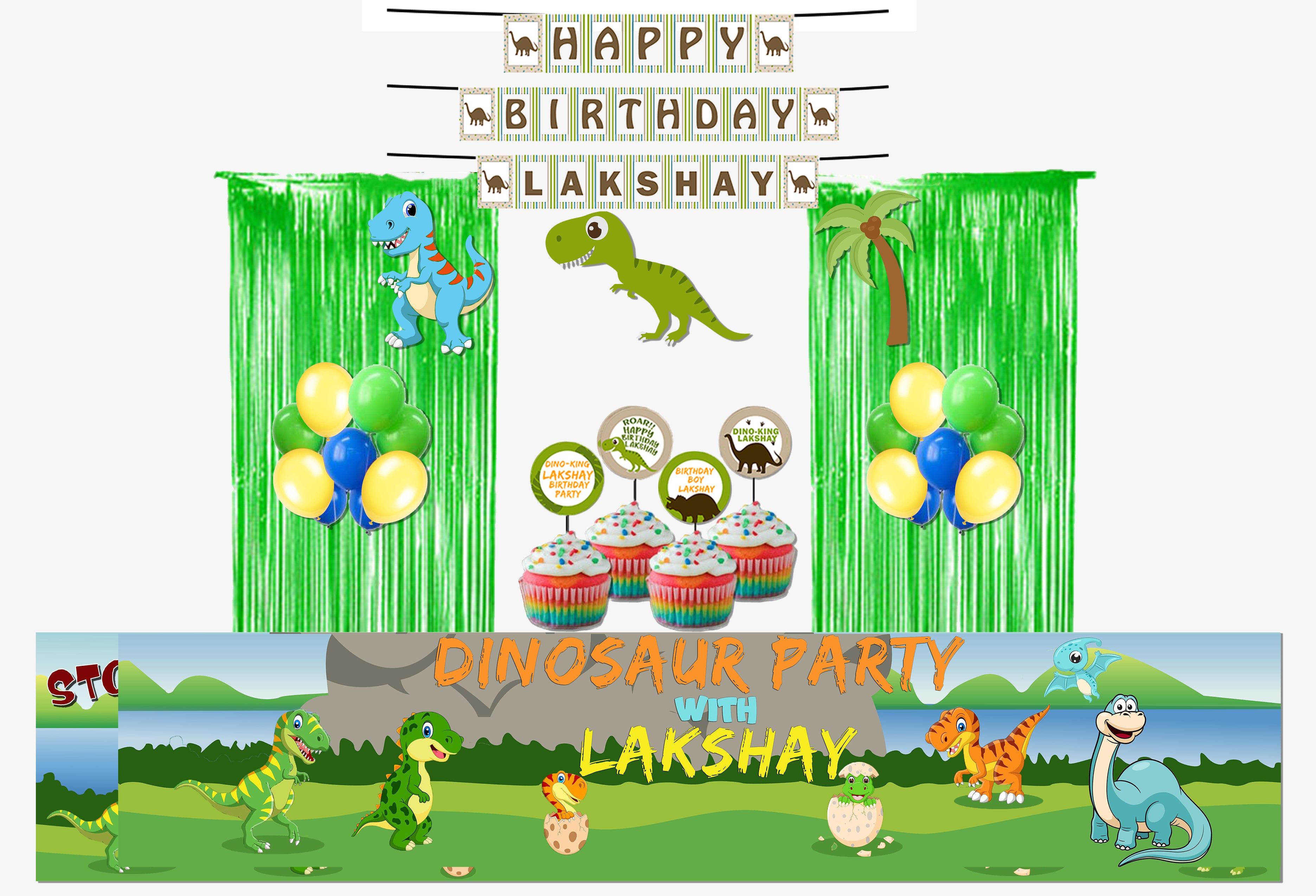 Buy Dinosaur Party Decoration | Party Supplies | Thememyparty – Theme ...