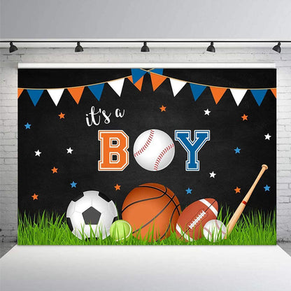 Sports  Theme Birthday Party Backdrop 