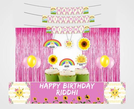 Sunshine Theme Birthday Party Decoration Kit
