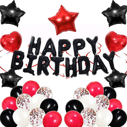 Birthday Decorations Balloon kit with foil Balloons Suit for Men Women Boys Girls Party Themed Party