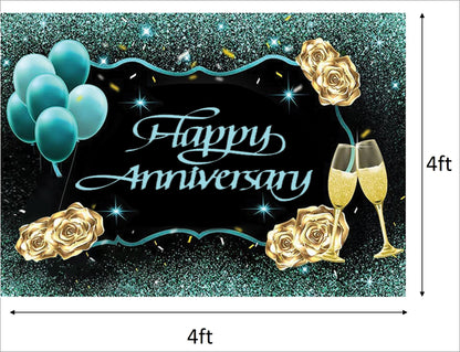 Anniversary Party Backdrop Banners for Couples
