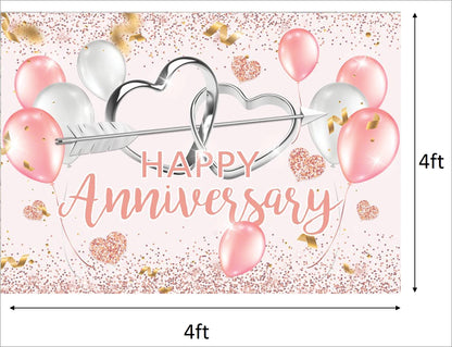 Anniversary Party Backdrop Banners for Couples
