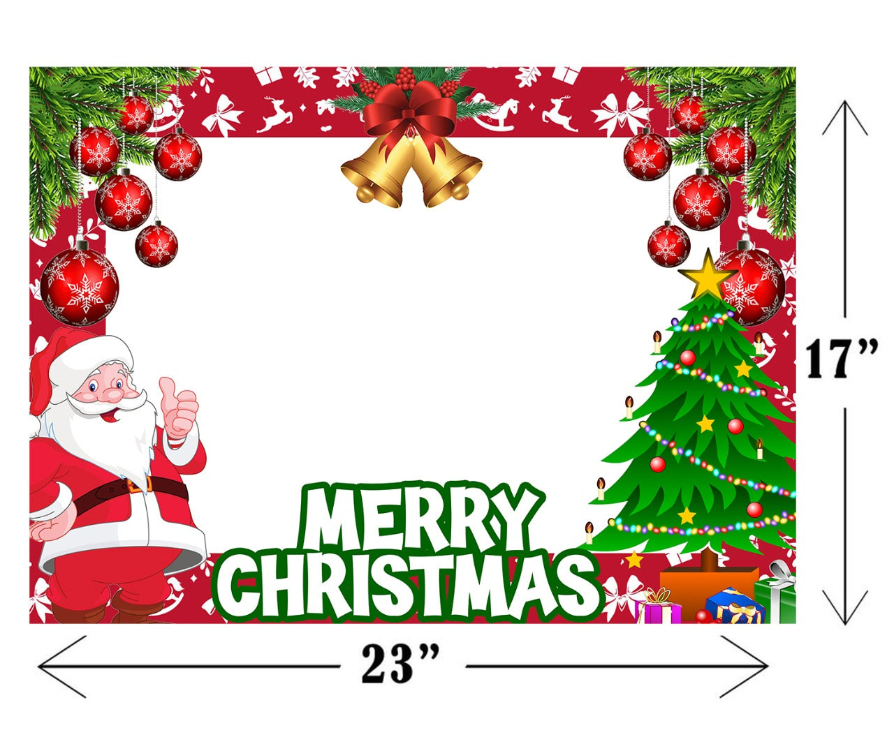 Christmas Selfie Photo Booth Picture Frame