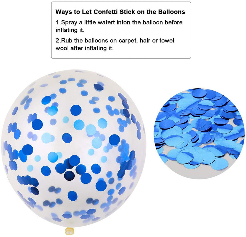 Blue Gold Party Balloons And Decorations Combo Party Kit