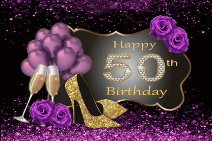 50th Birthday Party Backdro