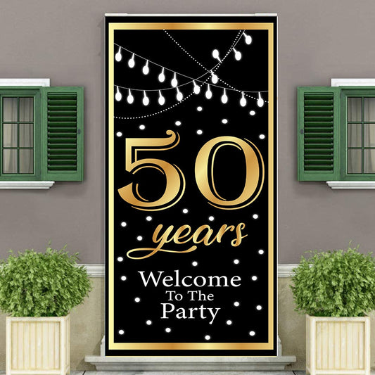 50th Anniversary  Customized Welcome Banner Roll up Standee (with stand)
