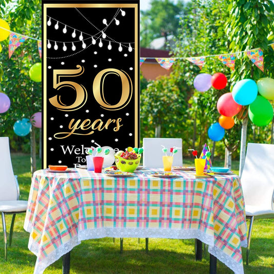 50th Anniversary  Customized Welcome Banner Roll up Standee (with stand)