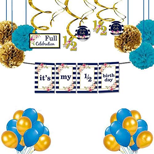 Half Birthday Decoration Party Supplies For Boys