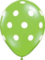 Green Color Polka Dot Party Balloons