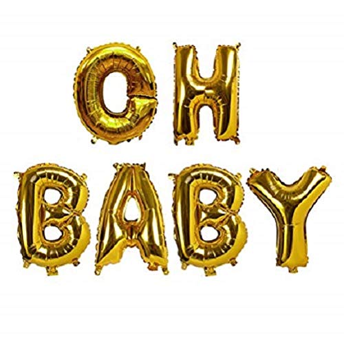 Oh Baby Letter Balloons Balloons For Baby Shower Decoration