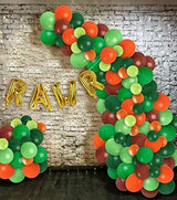 Dinosaur Birthday Party Balloon Garland & Arch Kit, Roar Foil Letters