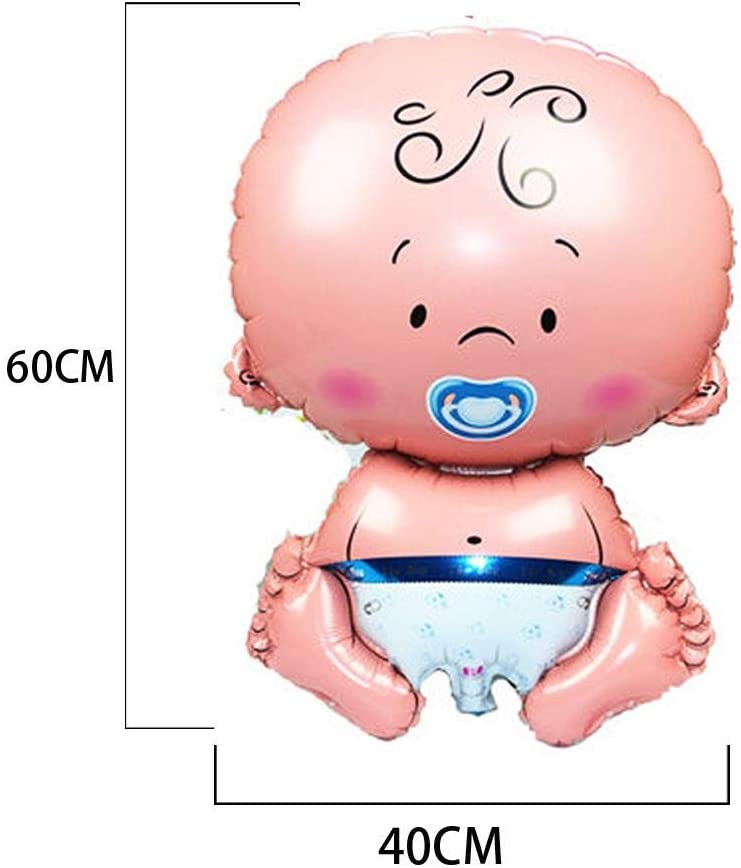 Baby Boy Welcome Foil Balloons Kit- Baby Shower Decorations (Pack Of 8)