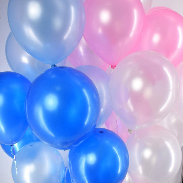Latex Balloons Pink And Blue Birthday /Baby Shower Party Decorations