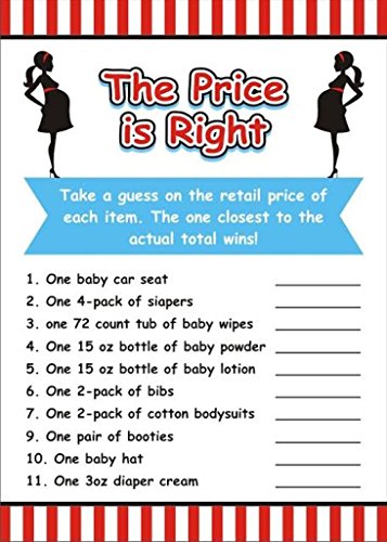 Baby Shower Game (The Price Is Right) (Pack Of 10)