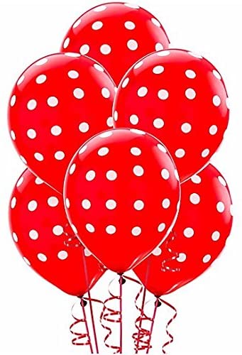 Red Polka Dot Party Balloons