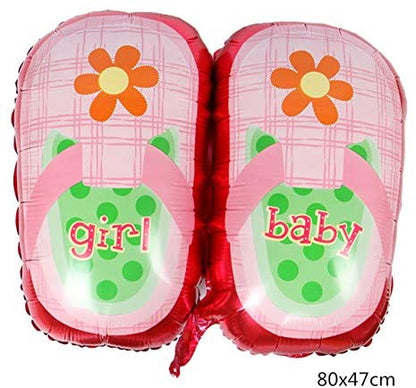 Shoe Shape Baby Girl Balloon Helium Quality Foil Balloon For Baby Welcome/Shower Party Supply Decorations