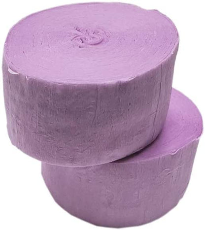 White ,Pink And Purple Crepe Paper Crepe Paper Streamer (18 Piece) - Party Supplies For Parties, Baby Shower, Bridal Shower