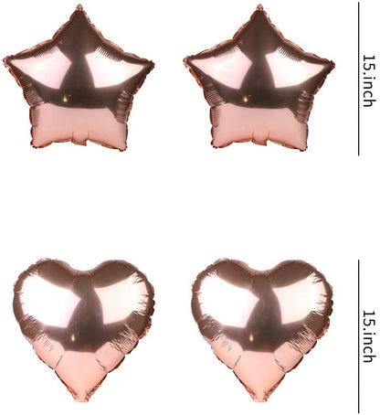 Baby Shower Party Decorations Balloons,Rose Gold Set Party Supplies For Boys And Girls With Baby Shower Banner Foil Balloons